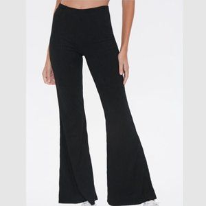 NWOT - Forever 21 - Ribbed Flared High-Waisted Yoga Pants - Flattering & Cute
